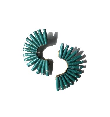Fan Earring Green