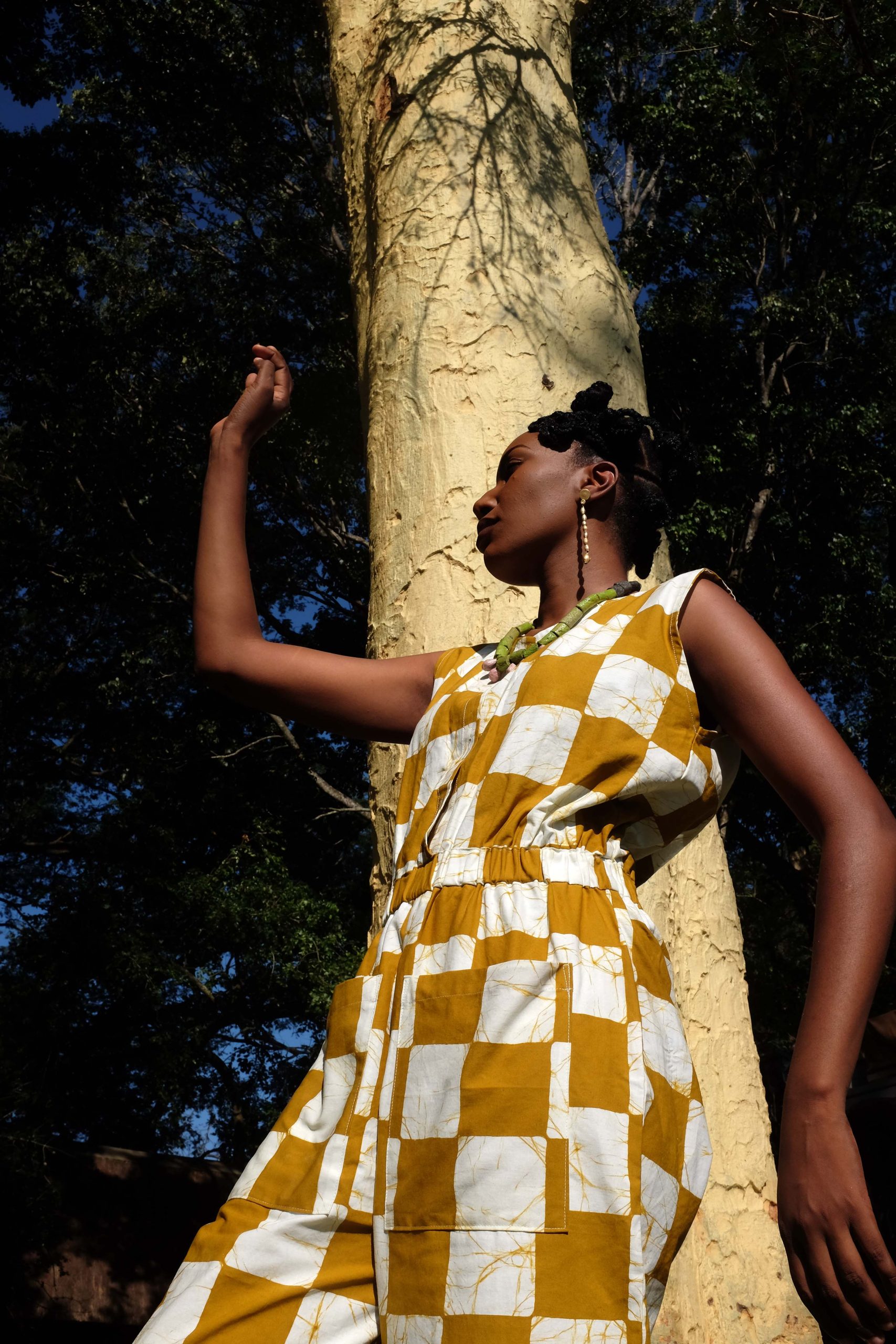 Jumpsuit Chartreuse Check - Image 3